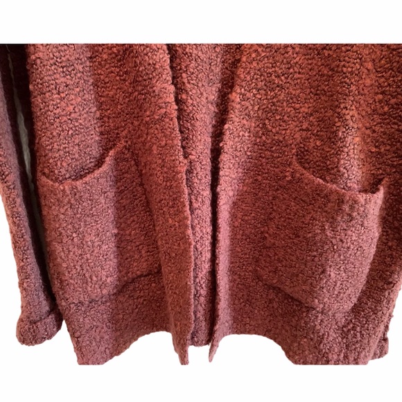 LED Luxe Essentials Denim Heavy Rust Cardigan - Picture 3 of 3